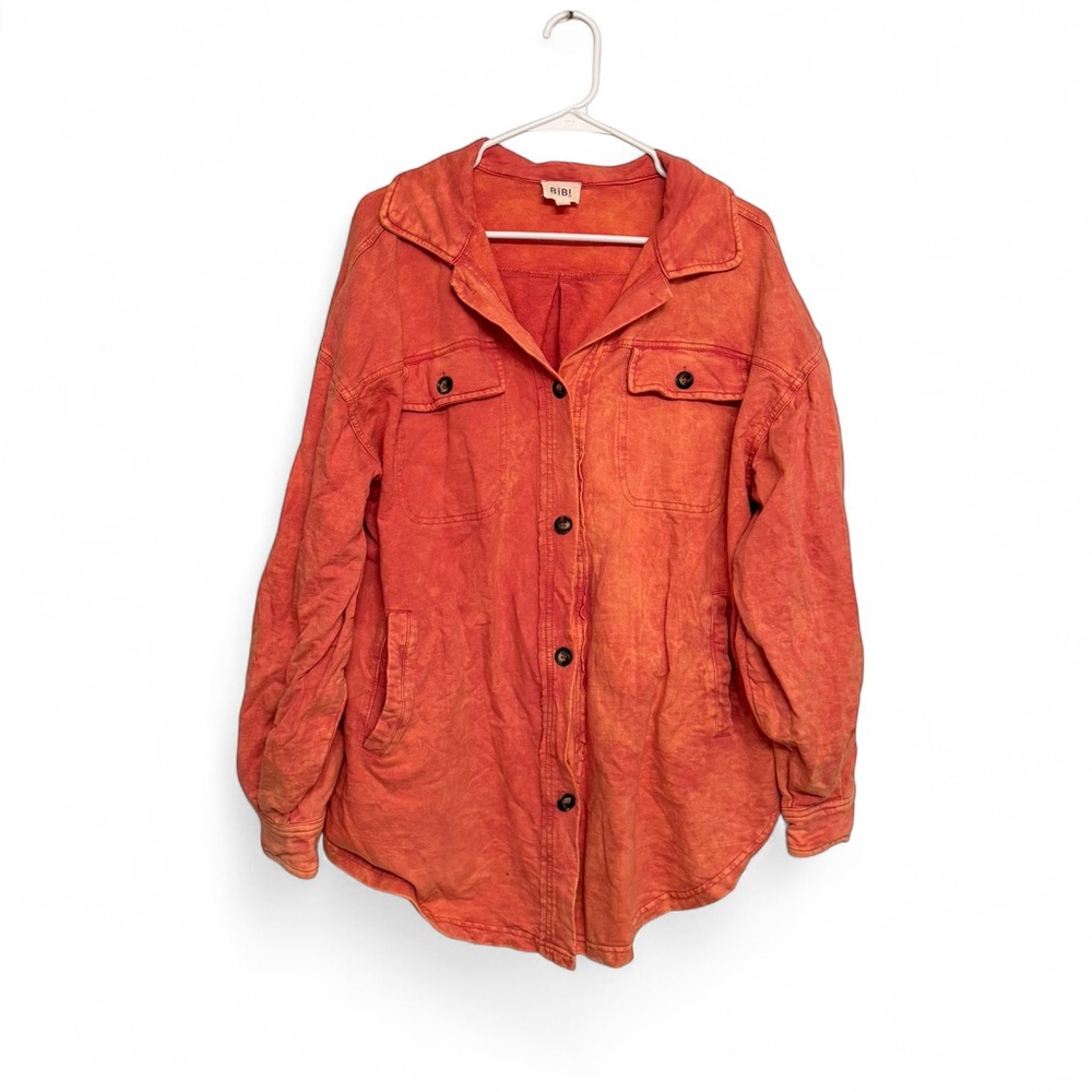 BiBi Vibrant Orange Utility Jacket - image 1